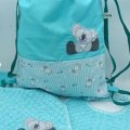 set koala applique verde